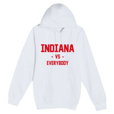 Indiana Vs Everybody (Red) Premium Pullover Hoodie