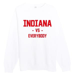 Indiana Vs Everybody (Red) Premium Crewneck Sweatshirt