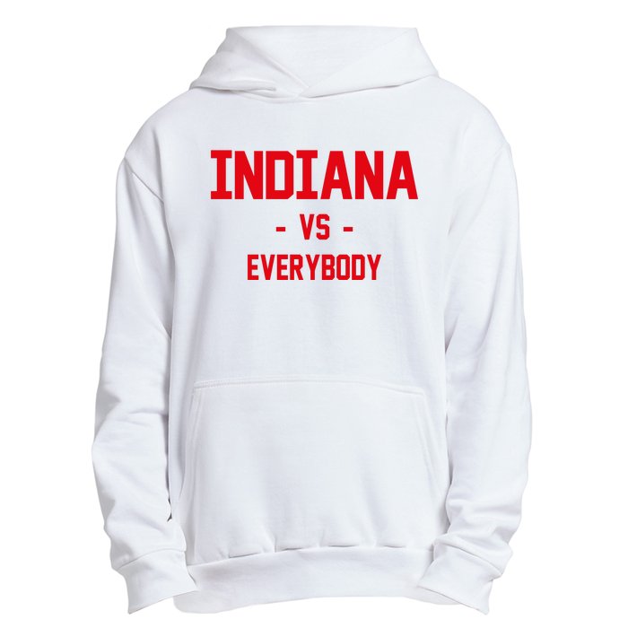 Indiana Vs Everybody (Red) Urban Pullover Hoodie