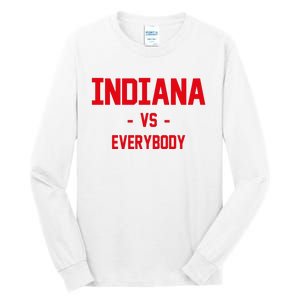 Indiana Vs Everybody (Red) Tall Long Sleeve T-Shirt