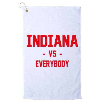 Indiana Vs Everybody (Red) Golf Towel