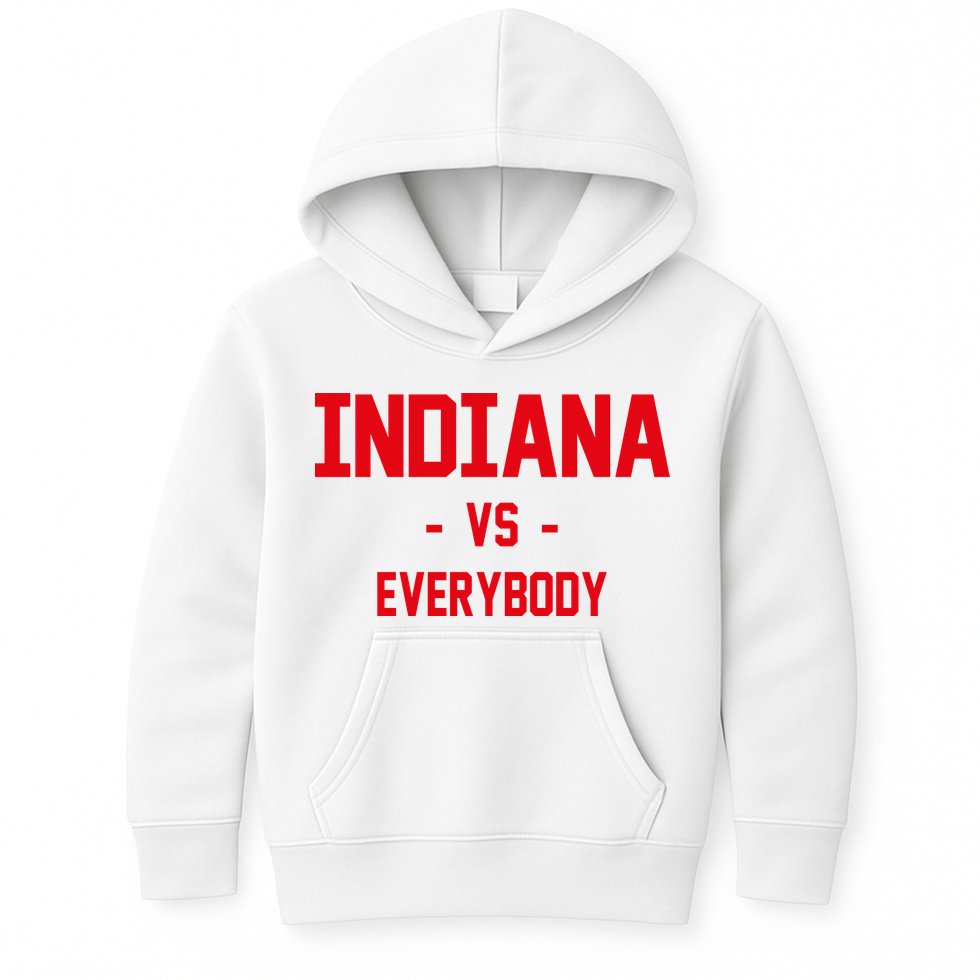 Indiana Vs Everybody (Red) Kids Hoodie