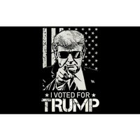 I Voted For Trump USA Flag Patriots Vintage Retro Bumper Sticker