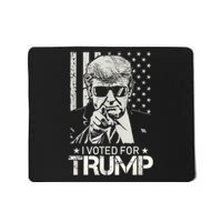 I Voted For Trump USA Flag Patriots Vintage Retro Mousepad