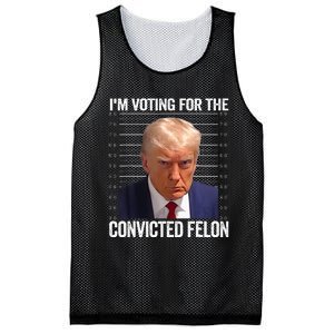 IM Voting For The Convicted Felon Funny Pro 2024 Mesh Reversible Basketball Jersey Tank