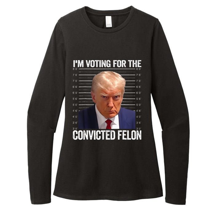 IM Voting For The Convicted Felon Funny Pro 2024 Womens CVC Long Sleeve Shirt