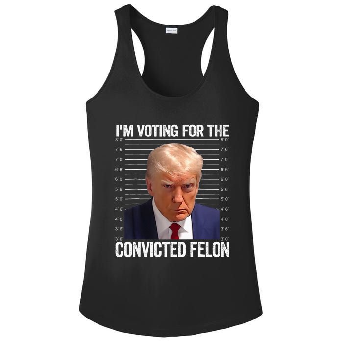 IM Voting For The Convicted Felon Funny Pro 2024 Ladies PosiCharge Competitor Racerback Tank