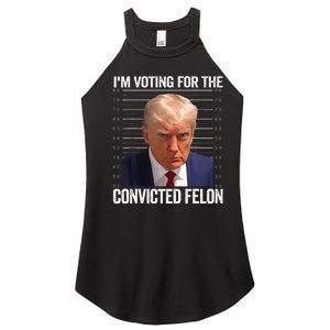 IM Voting For The Convicted Felon Funny Pro 2024 Women's Perfect Tri Rocker Tank