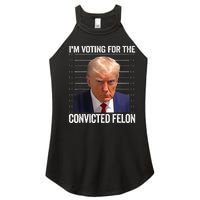 IM Voting For The Convicted Felon Funny Pro 2024 Women's Perfect Tri Rocker Tank