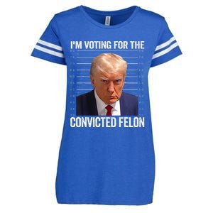 IM Voting For The Convicted Felon Funny Pro 2024 Enza Ladies Jersey Football T-Shirt