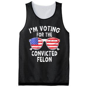 IM Voting For The Convicted Felon Funny Pro 2024 Mesh Reversible Basketball Jersey Tank