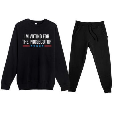 I’M Voting For The Prosecutor Premium Crewneck Sweatsuit Set