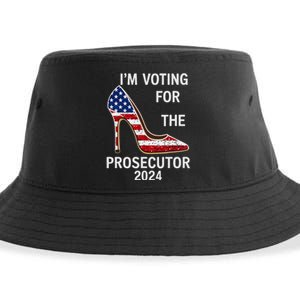 I’M Voting For The Prosecutor High Heel Stilettos Us Flag Sustainable Bucket Hat