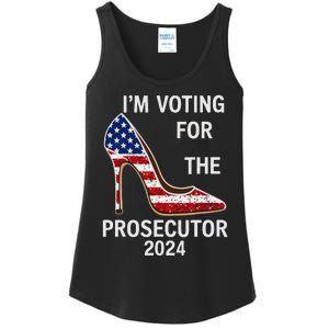 I’M Voting For The Prosecutor High Heel Stilettos Us Flag Ladies Essential Tank