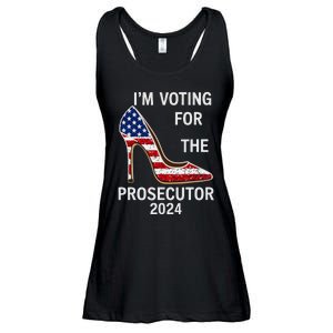 I’M Voting For The Prosecutor High Heel Stilettos Us Flag Ladies Essential Flowy Tank