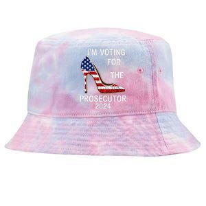 I’M Voting For The Prosecutor High Heel Stilettos Us Flag Tie-Dyed Bucket Hat