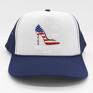 I’M Voting For The Prosecutor High Heel Stilettos Us Flag Trucker Hat