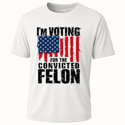 IM Voting For The Convicted Felon Funny Pro Trump 2024 Performance Shirt