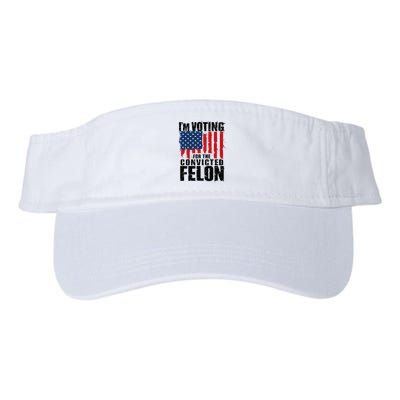 IM Voting For The Convicted Felon Funny Pro Trump 2024 Visor