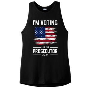 I´M Voting For The Prosecutor 2024 Democrat Liberal Election Ladies PosiCharge Tri-Blend Wicking Tank