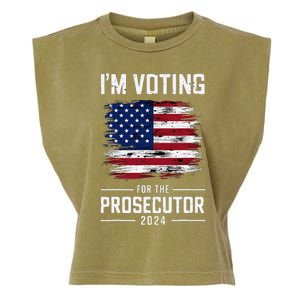 I´M Voting For The Prosecutor 2024 Democrat Liberal Election Garment-Dyed Women's Muscle Tee