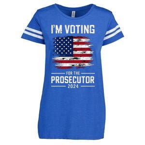 I´M Voting For The Prosecutor 2024 Democrat Liberal Election Enza Ladies Jersey Football T-Shirt