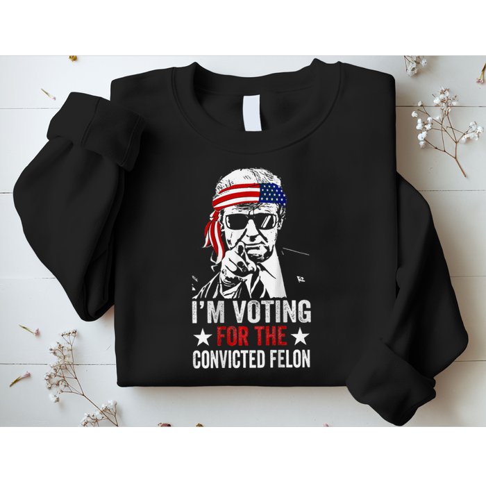 IM Voting For The Convicted Felon Sweatshirt
