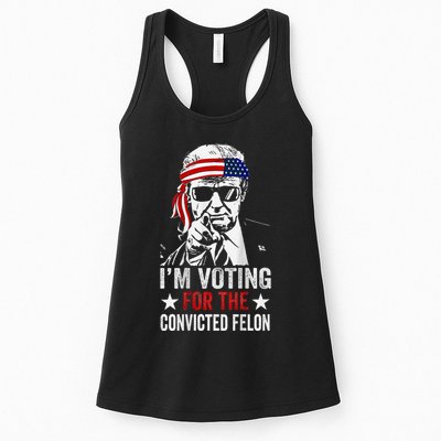 IM Voting For The Convicted Felon Womens Tank Top