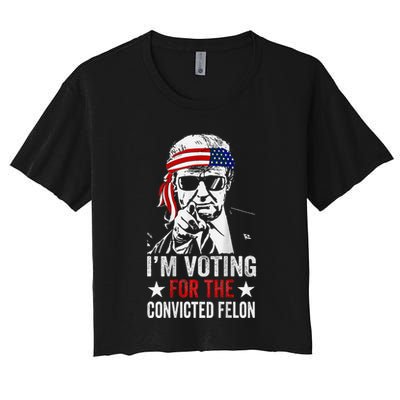 IM Voting For The Convicted Felon Crop Top