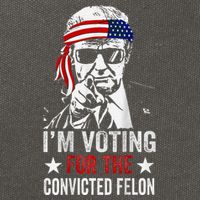 IM Voting For The Convicted Felon Cotton Canvas Backpack