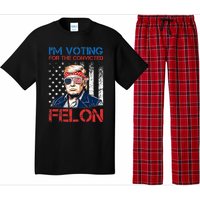 IM Voting For The Convicted Fellon 2024 Us Flag Pro Trump Pajama Set