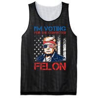 IM Voting For The Convicted Fellon 2024 Us Flag Pro Trump Mesh Reversible Basketball Jersey Tank