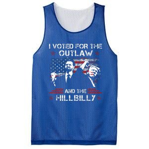 I Voted For The Outlaw And The Hillbilly Mesh Reversible Basketball Jersey Tank