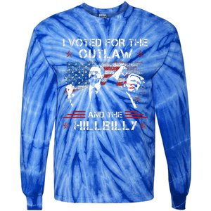 I Voted For The Outlaw And The Hillbilly Tie-Dye Long Sleeve Shirt