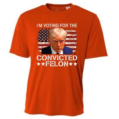 IM Voting For The Convicted Felon Trump Mugshot Pro Trump Cooling Performance Crew T-Shirt