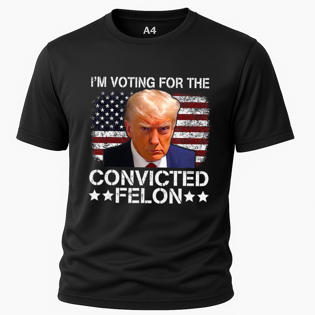 IM Voting For The Convicted Felon Trump Mugshot Pro Trump Cooling Performance Crew T-Shirt