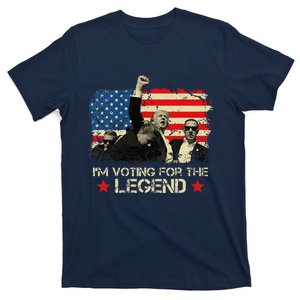 IM Voting For The Legend Trump American Flag Pennsylvania T-Shirt