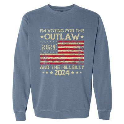 IM Voting For The Outlaw And The Hillbilly Garment-Dyed Sweatshirt