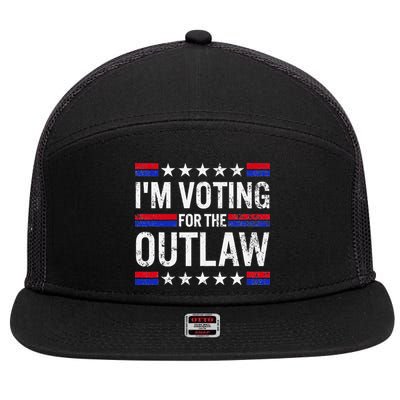 IM Voting For The Outlaw 7 Panel Mesh Trucker Snapback Hat