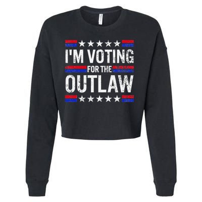 IM Voting For The Outlaw Cropped Pullover Crew