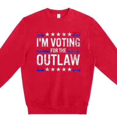 IM Voting For The Outlaw Premium Crewneck Sweatshirt