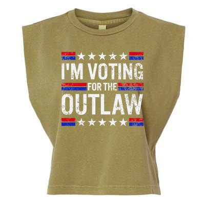 IM Voting For The Outlaw Garment-Dyed Women's Muscle Tee