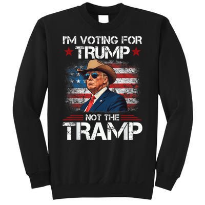 Im Voting For Trump Not The Tramp Trump Vance 2024 Sweatshirt