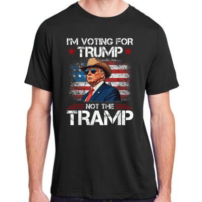 Im Voting For Trump Not The Tramp Trump Vance 2024 Adult ChromaSoft Performance T-Shirt