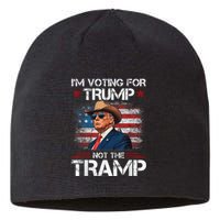 Im Voting For Trump Not The Tramp Trump Vance 2024 Sustainable Beanie