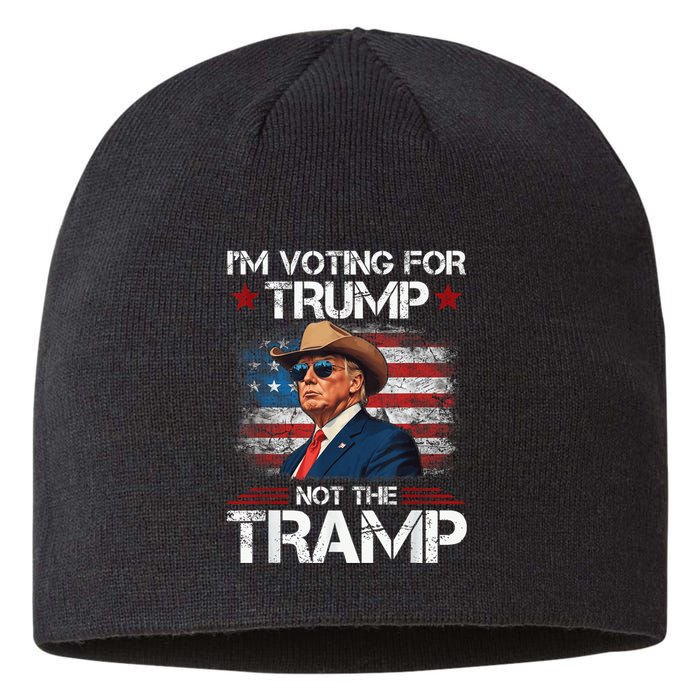 Im Voting For Trump Not The Tramp Trump Vance 2024 Sustainable Beanie