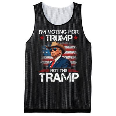 Im Voting For Trump Not The Tramp Trump Vance 2024 Mesh Reversible Basketball Jersey Tank