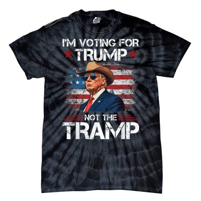 Im Voting For Trump Not The Tramp Trump Vance 2024 Tie-Dye T-Shirt