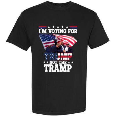 IM Voting For Trump Not The Tramp Trump Vance 2024 Garment-Dyed Heavyweight T-Shirt