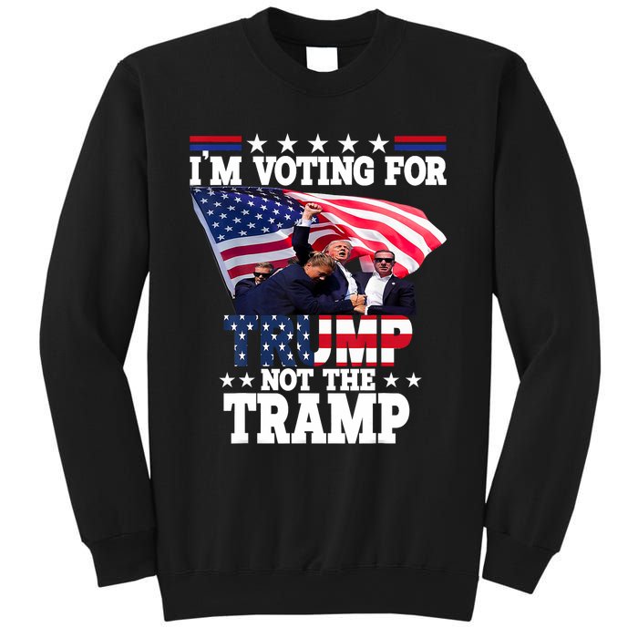 IM Voting For Trump Not The Tramp Trump Vance 2024 Sweatshirt